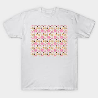 Colorful Mexican Pan Dulce Conchas Pattern T-Shirt